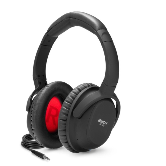 Lindy NC-60 Wired Active Noise Cancelling Headphones Image