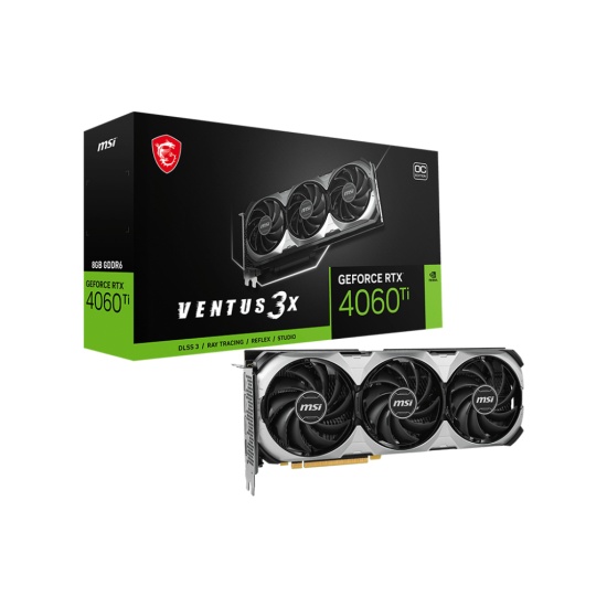 MSI VENTUS GeForce RTX 4060 Ti 3X E 8G OC NVIDIA 8 GB GDDR6 Image