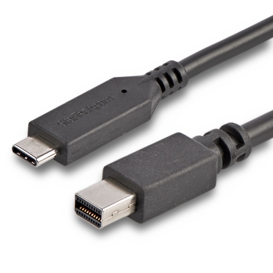 StarTech.com 6 ft. (1.8 m) USB-C to Mini DisplayPort Cable - 4K 60Hz - Black Image