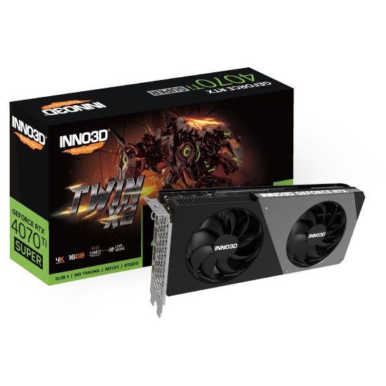 Inno3D GEFORCE RTX 4070 Ti SUPER TWIN X2 NVIDIA 16 GB GDDR6X Image