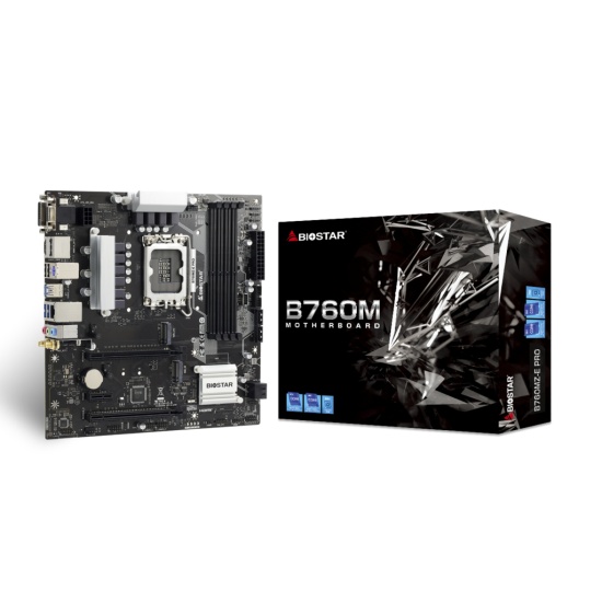 Biostar B760MZ-E PRO motherboard Intel B760 LGA 1700 micro ATX Image