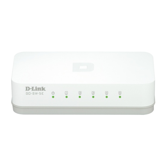 D-Link GO-SW-5E/E network switch Unmanaged Fast Ethernet (10/100) White Image