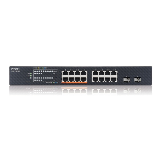 Zyxel XMG1915-18EP Managed L2 2.5G Ethernet (100/1000/2500) Power over Ethernet (PoE) Image