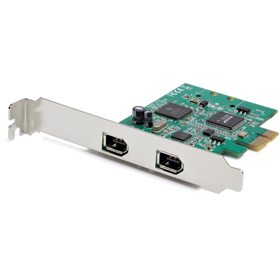 StarTech.com 2-Port PCI Express FireWire Card - PCIe FireWire 1394a Adapter Image