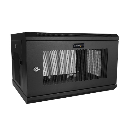 StarTech.com 2-Post 6U Wall Mount Network Cabinet with 1U Shelf, 19