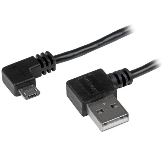 StarTech.com Micro-USB Cable with Right-Angled Connectors - M/M - 2m (6ft) Image