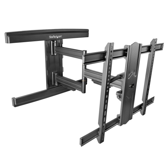 StarTech.com TV Wall Mount for up to 80 inch (110lb) VESA Mount Displays - Low Profile Full Motion Universal TV Wall Mount Bracket - Heavy Duty Adjustable Tilt/Swivel Articulating Arm Image