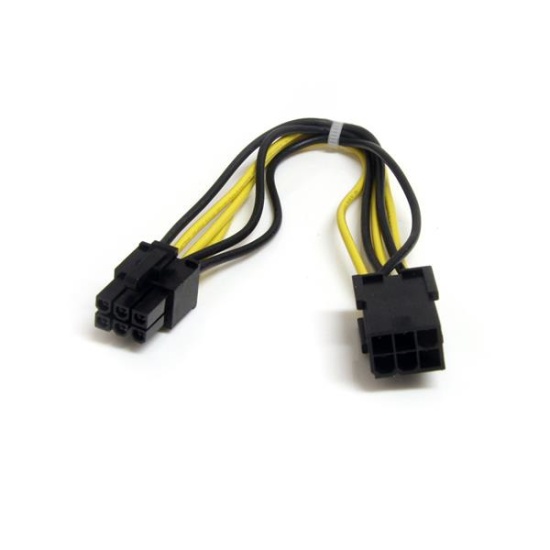 StarTech.com 8in 6 pin PCI Express Power Extension Cable Image