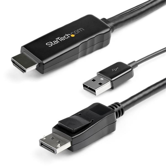 StarTech.com 3 m (9.8 ft.) HDMI to DisplayPort Cable - 4K 30Hz Image