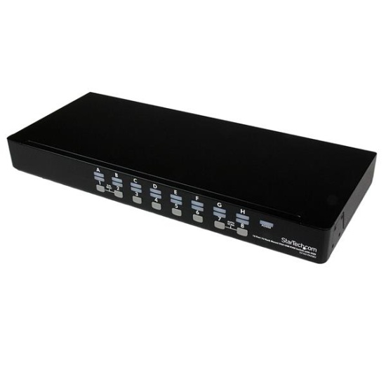 StarTech.com 16 Port 1U Rackmount USB KVM Switch with OSD Image