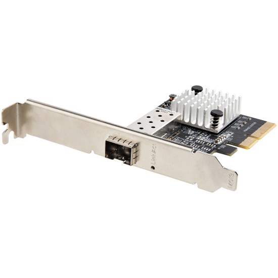 StarTech.com 10G PCIe SFP+ Card - Single SFP+ Port Network Adapter - Open SFP+ for MSA-Compliant Modules/Direct-Attach Cables - 10 Gigabit Fiber PCIe NIC - PCI Express SFP+ Network Card Image