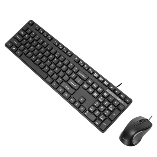 Targus BUS0423UK keyboard Mouse included Office USB QWERTY UK International Black Image