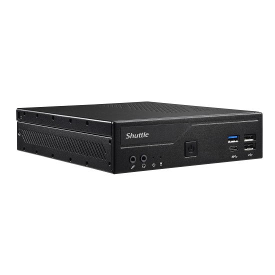 Shuttle Slim PC DH610 , S1700, 1x HDMI, 2x DP , 1x 2.5