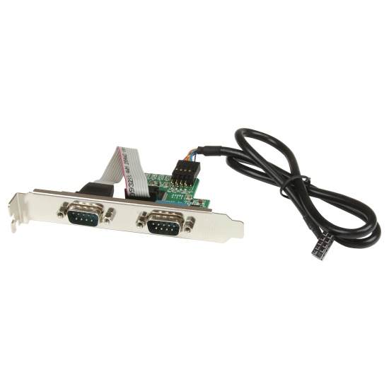 StarTech.com 24in Internal USB Motherboard Header to 2 Port Serial RS232 Adapter Image