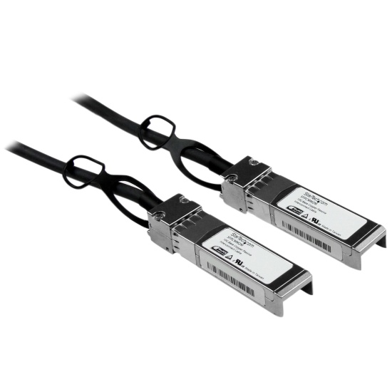 StarTech.com Cisco SFP-H10GB-CU2M Compatible 2m 10G SFP+ to SFP+ Direct Attach Cable Twinax - 10GbE SFP+ Copper DAC 10 Gbps Low Power Passive Mini GBIC/Transceiver Module DAC Firepower ASR920 ASR9000 Image