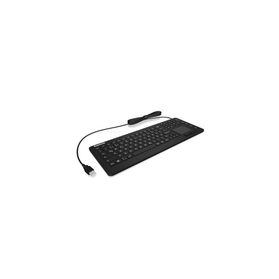 KeySonic KSK-6231INEL keyboard USB QWERTZ German Black Image