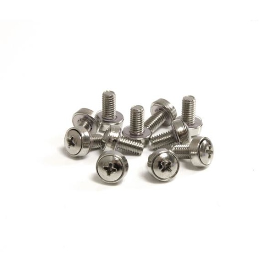 StarTech.com 50 Pkg M6 Mounting Screws for Server Rack Cabinet Image