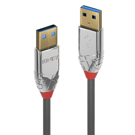 Lindy 36627 USB cable 2 m USB 3.2 Gen 1 (3.1 Gen 1) USB A Grey Image