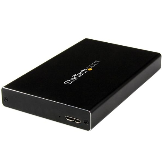 StarTech.com USB 3.0 Universal 2.5in SATA III or IDE Hard Drive Enclosure with UASP - Portable External SSD / HDD Image