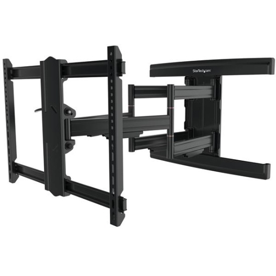 StarTech.com TV Wall Mount supports up to 100 inch VESA Displays - Low Profile Full Motion TV Wall Mount for Large Displays - Heavy Duty Adjustable Tilt/Swivel Articulating Arm Bracket Image