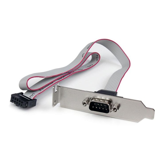 StarTech.com 1 Port 16in DB9 Serial Port Bracket to 10 Pin Header - Low Profile Image