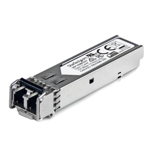 StarTech.com MSA Compliant SFP Transceiver Module - 100BASE-FX~MSA Uncoded SFP Module - 100BASE-FX - 100MbE Multi Mode Fiber (MMF) Optic Transceiver - 100Mb Ethernet SFP - LC 2km - 1310nm - DDM Image