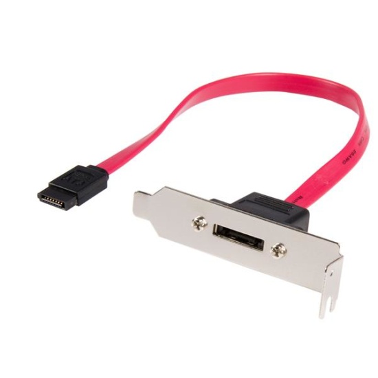 StarTech.com 1ft Low Profile SATA to eSATA Plate Adapter Image