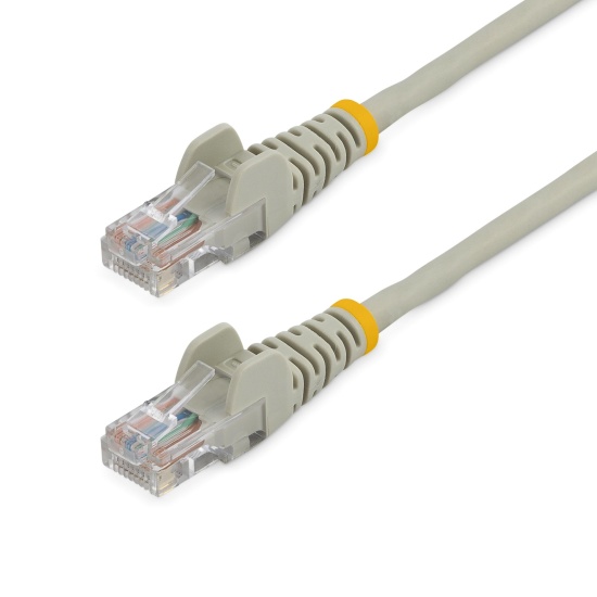 StarTech.com Cat5e Ethernet Patch Cable with Snagless RJ45 Connectors - 0.5 m, Gray Image