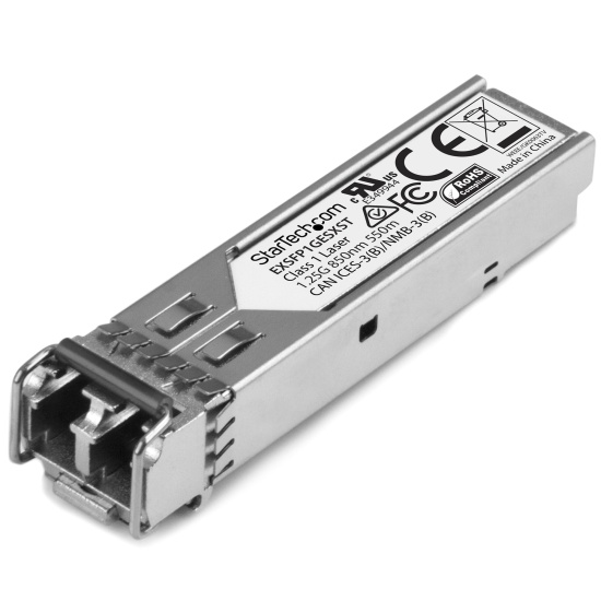 StarTech.com Juniper EX-SFP-1GE-LX Compatible SFP Transceiver Module - 1000BASE-LX~Juniper EX-SFP-1GE-LX Compatible SFP Module - 1000BASE-LX - 1GbE Single Mode Fiber SMF Optic Transceiver - 1GE Gigabit Ethernet SFP - LC 10km - 1310nm - DDM Image