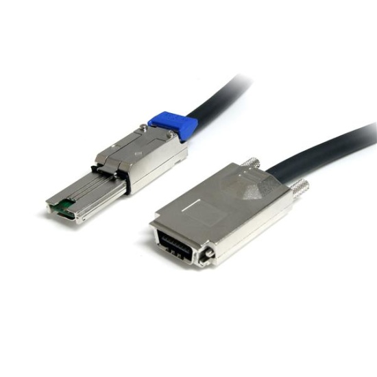 StarTech.com 2m External Serial Attached SCSI SAS Cable - SFF-8470 to SFF-8088 Image