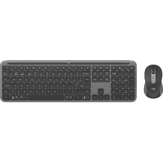 Logitech MK950 Signature for Business keyboard Mouse included Office RF Wireless + Bluetooth QWERTY UK English Graphite Image