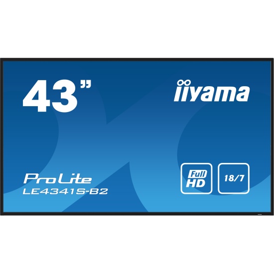 iiyama PROLITE LE4341S-B2 Digital signage flat panel 108 cm (42.5