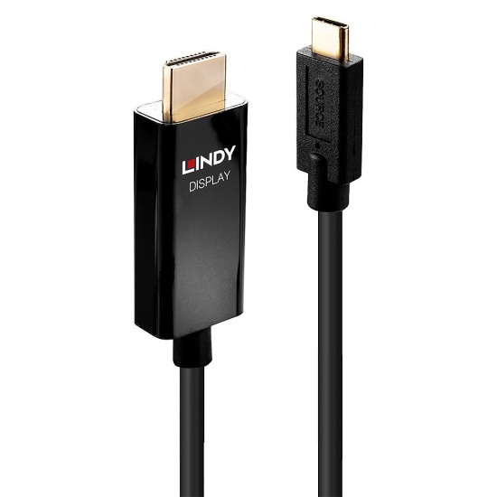 Lindy 2m USB Type C to HDMI 4K60 Adapter Cable with HDR Image