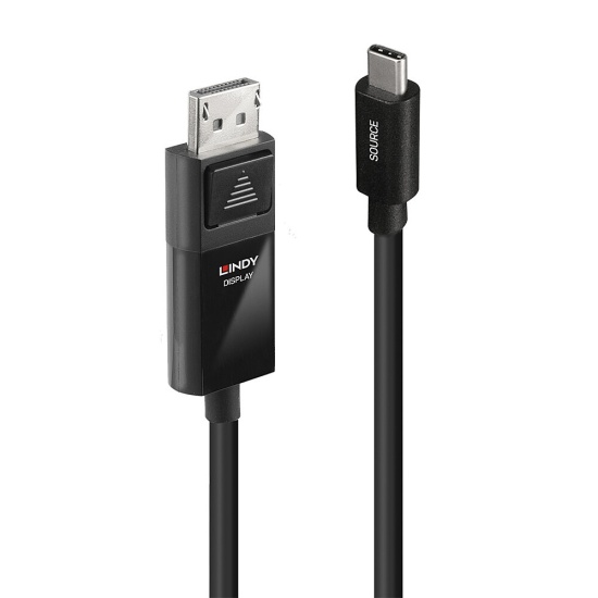 Lindy 2m USB Type C to DP 4K60 Adapter Cable with HDR Image