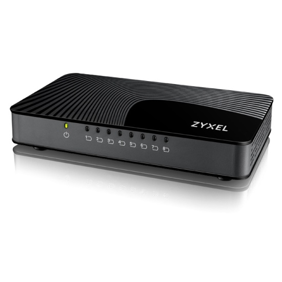 Zyxel GS-108S v2 Unmanaged Gigabit Ethernet (10/100/1000) Black Image