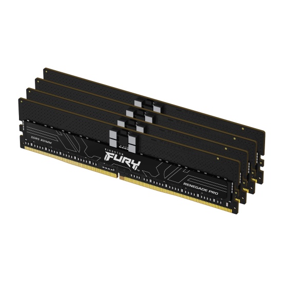 Kingston Technology FURY 64GB 5600MT/s DDR5 ECC Reg CL28 DIMM (Kit of 4) Renegade Pro EXPO Image