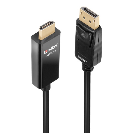 Lindy 3m Active DisplayPort to HDMI Cable with HDR Image