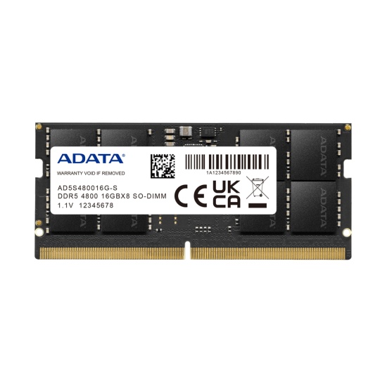 ADATA AD5S480016G-S memory module 16 GB 1 x 16 GB DDR5 4800 MHz ECC Image