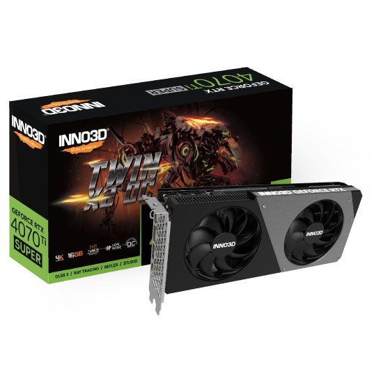 Inno3D GEFORCE RTX 4070 Ti SUPER TWIN X2 OC NVIDIA 16 GB GDDR6X Image