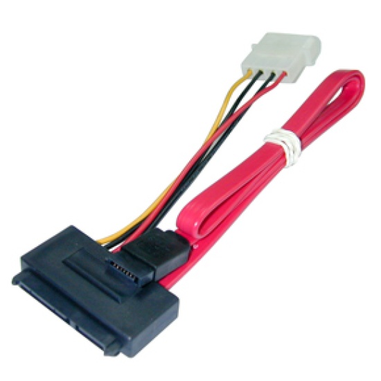 Lindy SATA Cable - Combined Data & Power 0.3 m Image