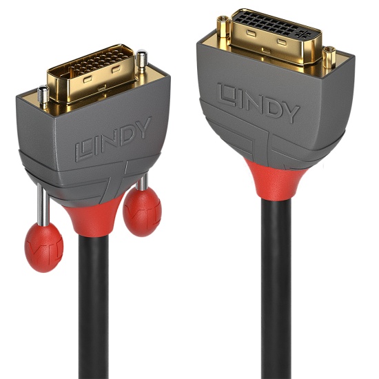 Lindy 0.5m DVI-D Dual Link Extension Cable, Anthra Line Image