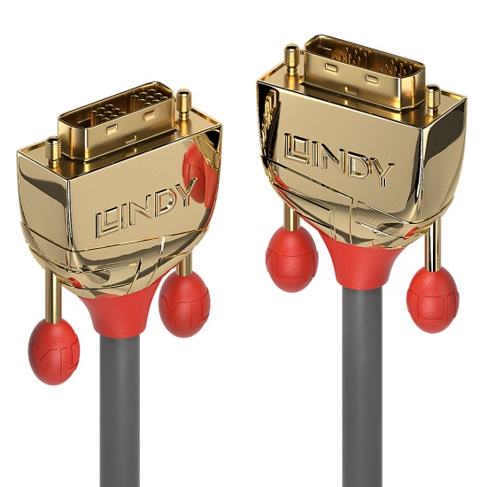 Lindy 20m DVI-D Single Link Cable, Gold Line Image