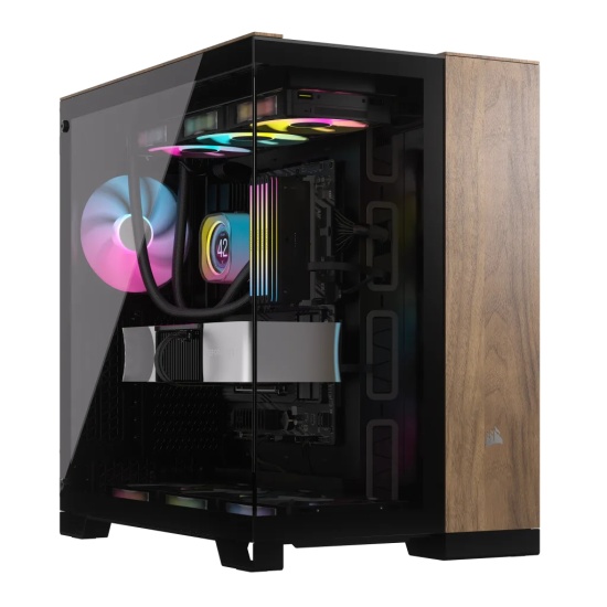 Corsair CC-9011282-WW computer case Midi Tower Black, Walnut Image