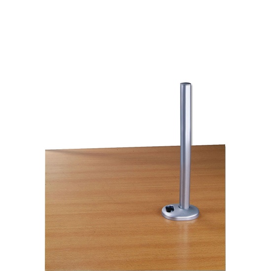 Lindy 450mm Desk Grommet Clamp Pole, Silver Image