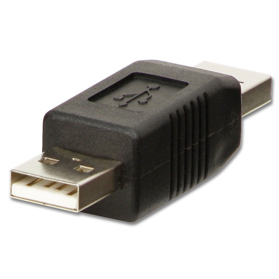 Lindy USB Adapter, USB A Male to A Male Gender Changer Image