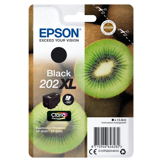 Epson Kiwi Singlepack Black 202XL Claria Premium Ink Image