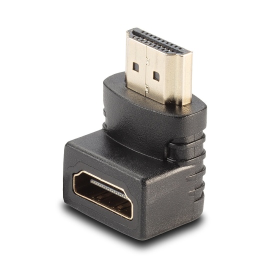 Lindy HDMI Female to HDMI Male 90 Degree Right Angle Adapter - Down Image