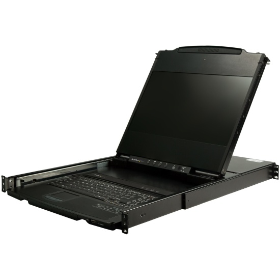 StarTech.com Dual Rail Rackmount KVM Console HD 1080p - Single Port DVI/VGA KVM w/17