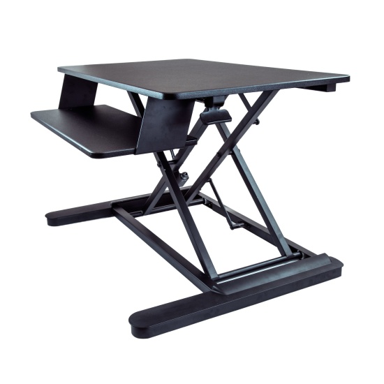 StarTech.com Sit Stand Desk Converter with Keyboard Tray - Large 35” x 21