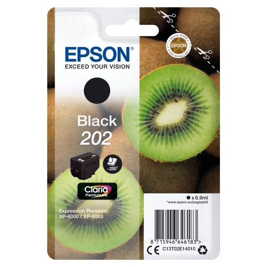 Epson Kiwi Singlepack Black 202 Claria Premium Ink Image